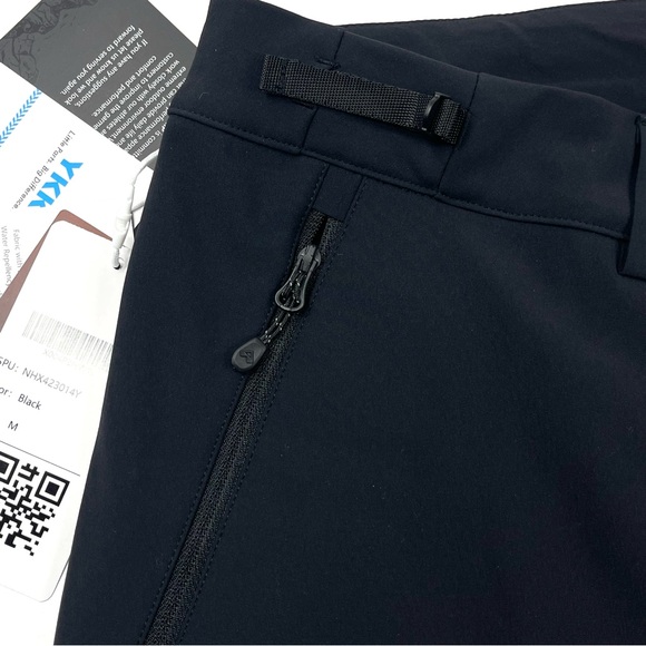 NWT PIONEER CAMP Men's Snow Ski Black Pants Water Repellent Stretch Size Medium - Picture 3 of 12